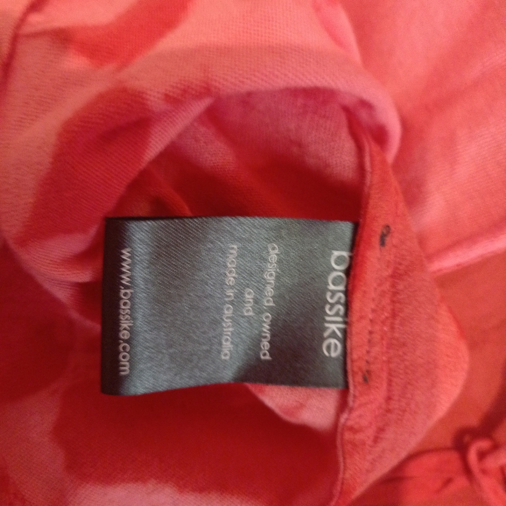 Bassike Tye dye silk top in Tangerine orange Size S - Picture 6 of 11